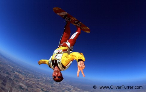 skysurf world champion Oliver Furrer